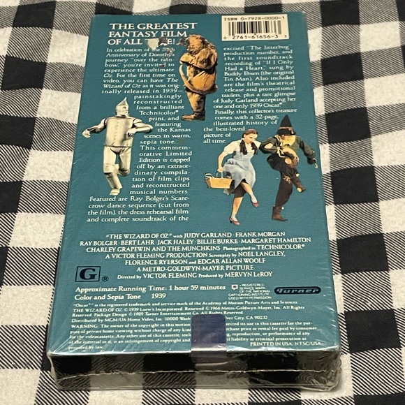 Wizard Of Oz 50th Anniversary VHS sealed Rare comes with booklet - Picture 6 of 6